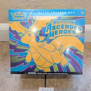 Pokemon TCG Mega Evolution Ascended Heroes Elite Trainer Box 9 Booster